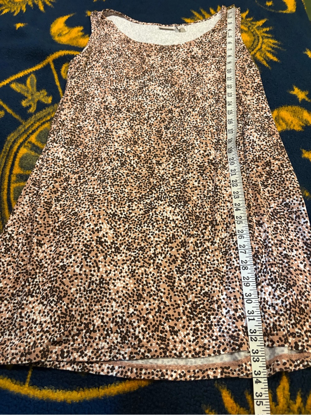 LOGO By Lori Goldstein Speckled Lounge Tank Dress - Picture 9 of 10